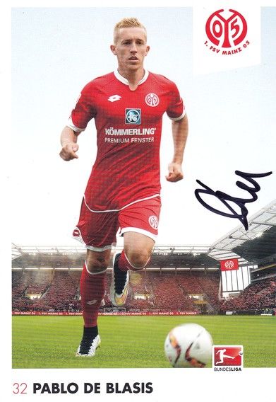 Autogramm Fussball | FSV Mainz 05 | 2015 | Pablo DE BLASIS