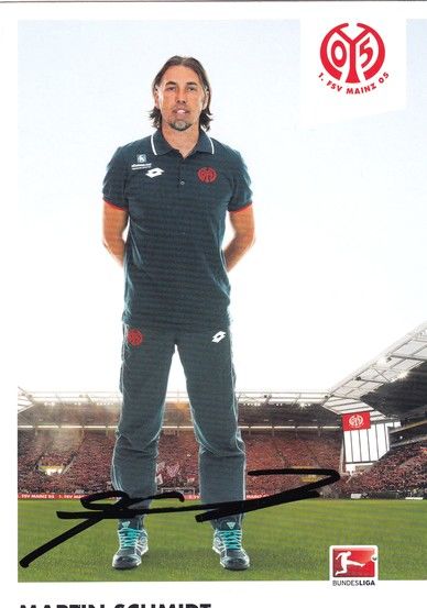 Autogramm Fussball | FSV Mainz 05 | 2015 | Martin SCHMIDT