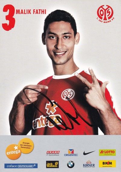 Autogramm Fussball | FSV Mainz 05 | 2010 | Malik FATHI