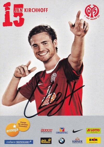 Autogramm Fussball | FSV Mainz 05 | 2010 | Jan KIRCHHOFF