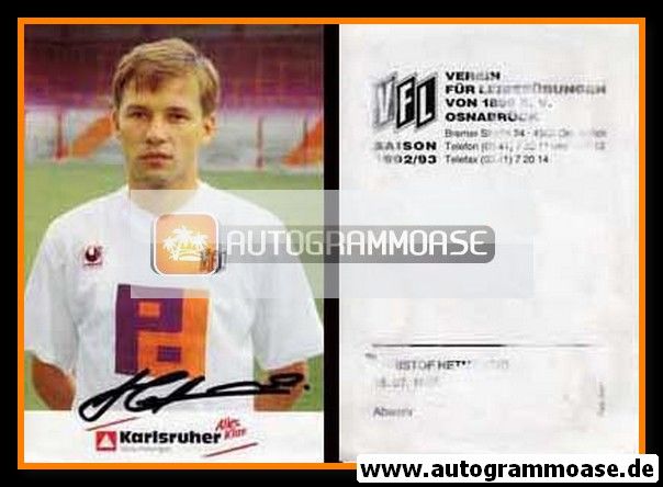 Autogramm Fussball | VfL Osnabrück | 1992 | Christof HETMANSKI