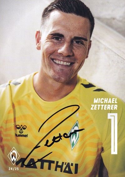 Autogramm Fussball | SV Werder Bremen | 2024 | Michael ZETTERER