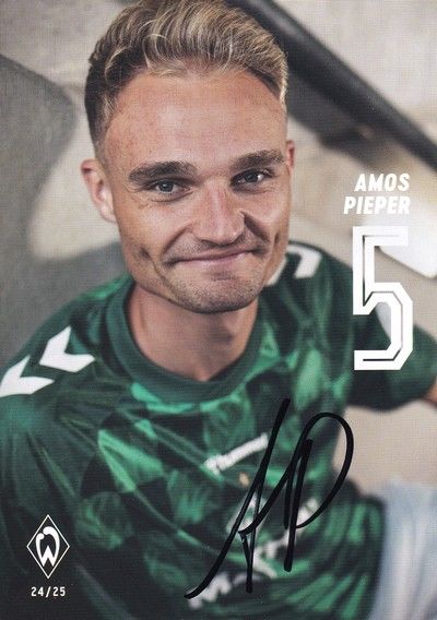 Autogramm Fussball | SV Werder Bremen | 2024 | Amos PIEPER