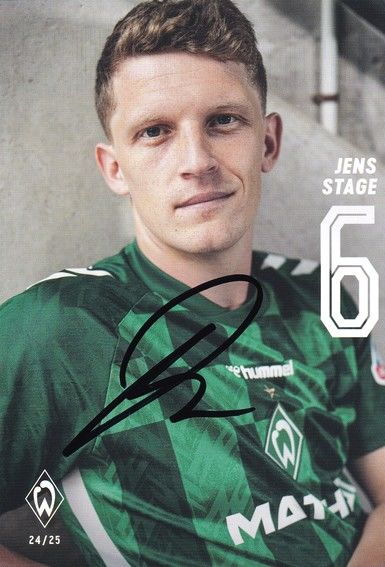 Autogramm Fussball | SV Werder Bremen | 2024 | Jens STAGE
