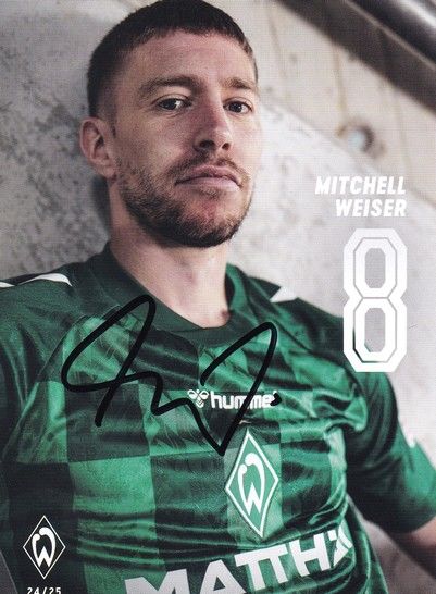 Autogramm Fussball | SV Werder Bremen | 2024 | Mitchell WEISER