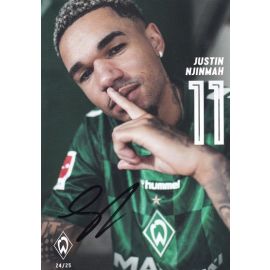 Autogramm Fussball | SV Werder Bremen | 2024 | Justin NJINMAH
