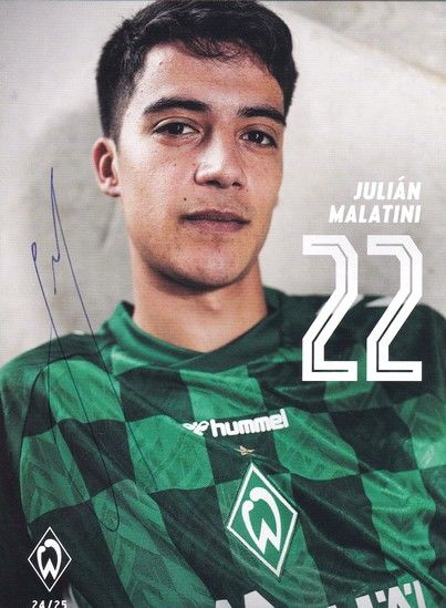 Autogramm Fussball | SV Werder Bremen | 2024 | Julian MALATINI