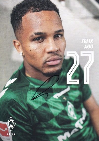 Autogramm Fussball | SV Werder Bremen | 2024 | Felix AGU