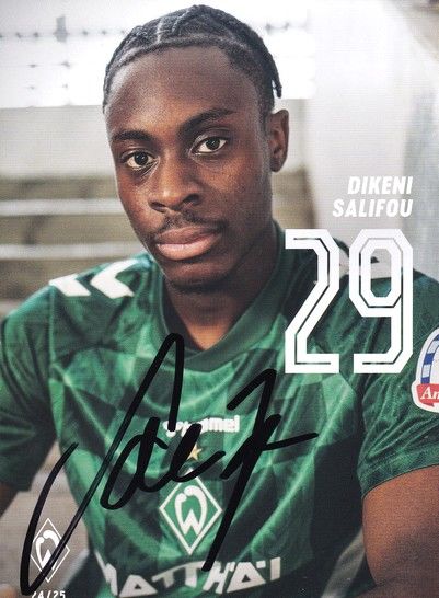 Autogramm Fussball | SV Werder Bremen | 2024 | Dikeni SALIFOU