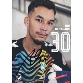 Autogramm Fussball | SV Werder Bremen | 2024 | Mio BACKHAUS