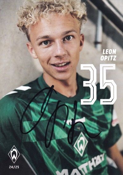 Autogramm Fussball | SV Werder Bremen | 2024 | Leon OPITZ