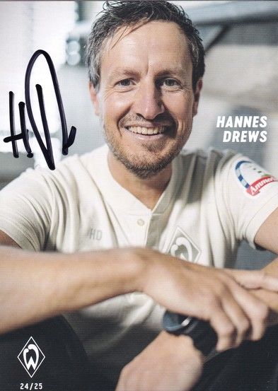 Autogramm Fussball | SV Werder Bremen | 2024 | Hannes DREWS