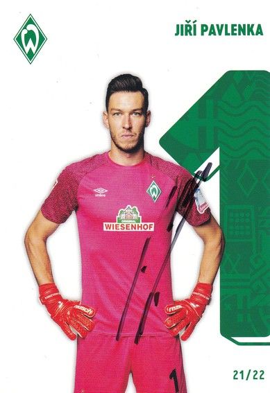 Autogramm Fussball | SV Werder Bremen | 2021 | Jiri PAVLENKA