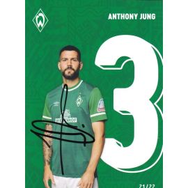 Autogramm Fussball | SV Werder Bremen | 2021 | Anthony JUNG