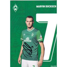 Autogramm Fussball | SV Werder Bremen | 2021 | Marvin DUCKSCH