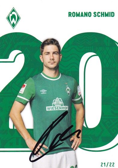 Autogramm Fussball | SV Werder Bremen | 2021 | Romano SCHMID