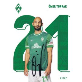 Autogramm Fussball | SV Werder Bremen | 2021 | Ömer TOPRAK