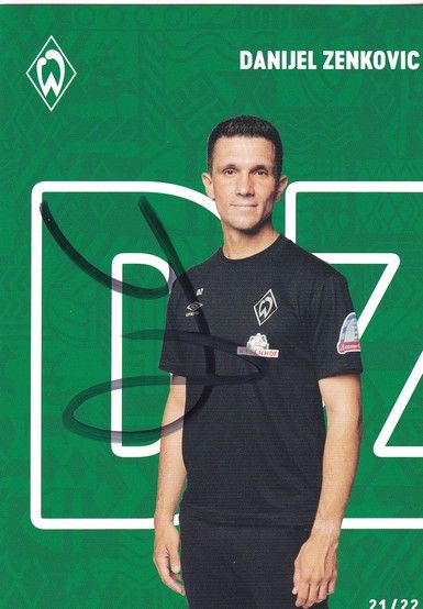 Autogramm Fussball | SV Werder Bremen | 2021 | Danijel ZENKOVIC