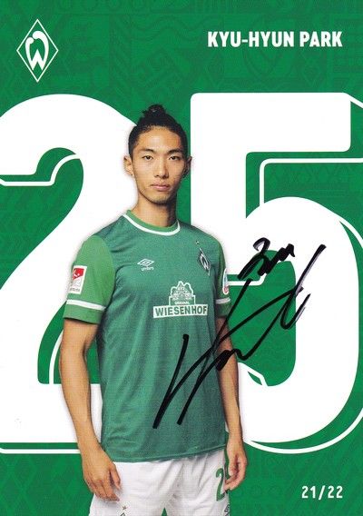 Autogramm Fussball | SV Werder Bremen | 2021 | Kyu-Hyun PARK