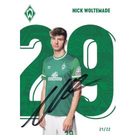 Autogramm Fussball | SV Werder Bremen | 2021 | Nick WOLTEMADE