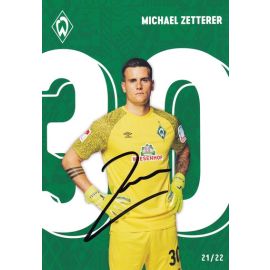 Autogramm Fussball | SV Werder Bremen | 2021 | Michael ZETTERER