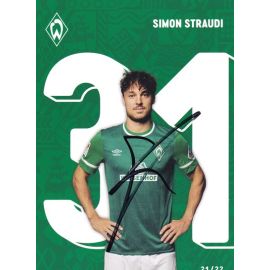 Autogramm Fussball | SV Werder Bremen | 2021 | Simon STRAUDI