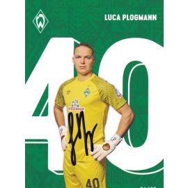 Autogramm Fussball | SV Werder Bremen | 2021 | Luca PLOGMANN