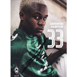 Autogramm Fussball | SV Werder Bremen | 2024 | Abdenego NANKISHI