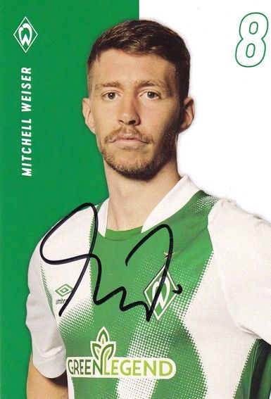 Autogramm Fussball | SV Werder Bremen | 2022 | Mitchell WEISER