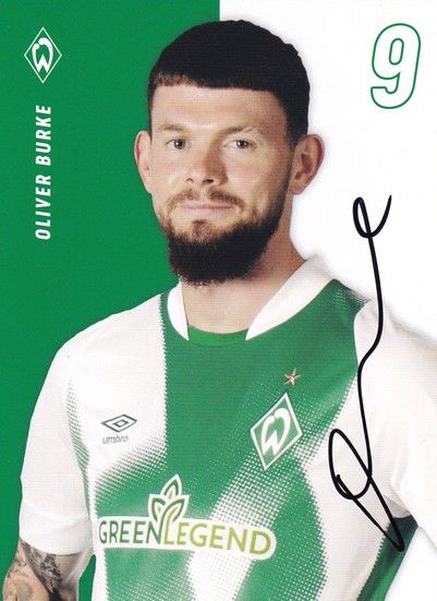 Autogramm Fussball | SV Werder Bremen | 2022 | Oliver BURKE