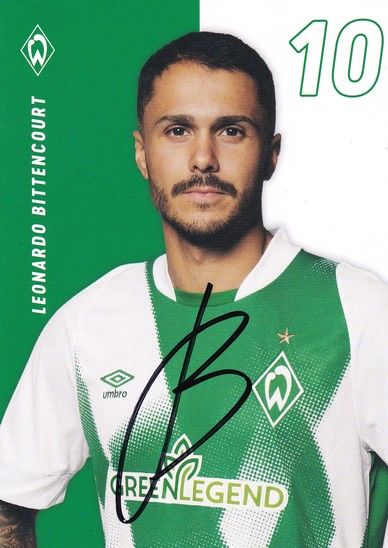 Autogramm Fussball | SV Werder Bremen | 2022 | Leonardo BITTENCOURT