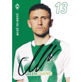 Autogramm Fussball | SV Werder Bremen | 2022 | Milos VELJKOVIC