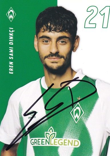Autogramm Fussball | SV Werder Bremen | 2022 | Eren Sami DINKCI