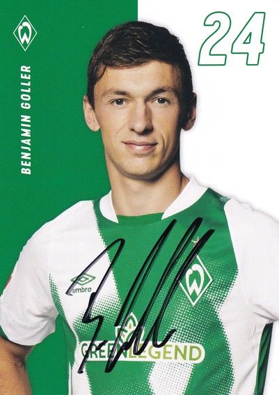 Autogramm Fussball | SV Werder Bremen | 2022 | Benjamin GOLLER