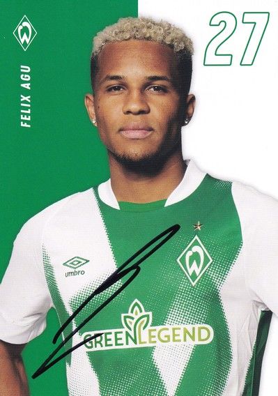 Autogramm Fussball | SV Werder Bremen | 2022 | Felix AGU