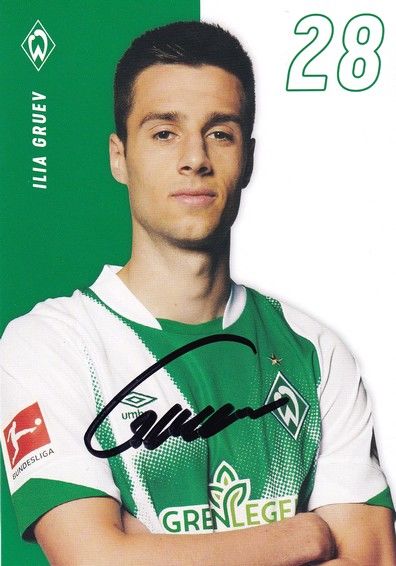 Autogramm Fussball | SV Werder Bremen | 2022 | Ilia GRUEV