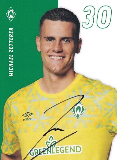 Autogramm Fussball | SV Werder Bremen | 2022 | Michael ZETTERER
