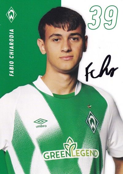 Autogramm Fussball | SV Werder Bremen | 2022 | Fabio CHIARODIA
