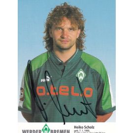 Autogramm Fussball | SV Werder Bremen | 1997 blau | Heiko SCHOLZ