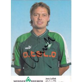 Autogramm Fussball | SV Werder Bremen | 1997 blau | Jens LELLEK
