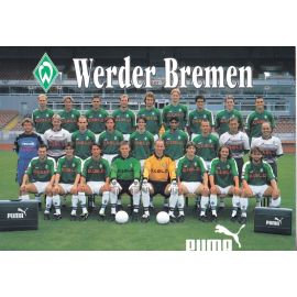 Mannschaftskarte Fussball | SV Werder Bremen | 1997