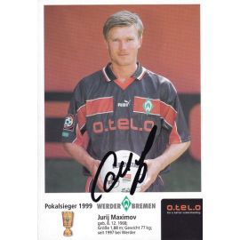 Autogramm Fussball | SV Werder Bremen | 1999 o.tel.o | Jurij MAXIMOV