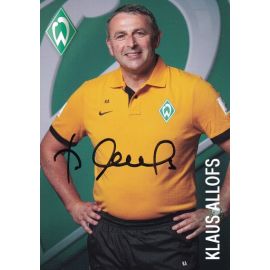 Autogramm Fussball | SV Werder Bremen | 2012 | Klaus ALLOFS (ohne Logo)