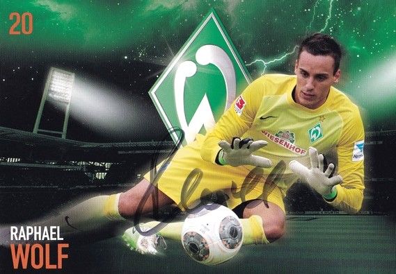 Autogramm Fussball | SV Werder Bremen | 2013 | Raphael WOLF