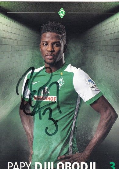 Autogramm Fussball | SV Werder Bremen | 2015 | Papy DJILOBODJI