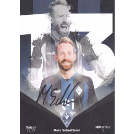 Autogramm Fussball | SV Waldhof Mannheim | 2022 | Marc SCHNATTERER