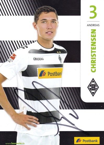 Autogramm Fussball | Borussia Mönchengladbach | 2016 | Andreas CHRISTENSEN