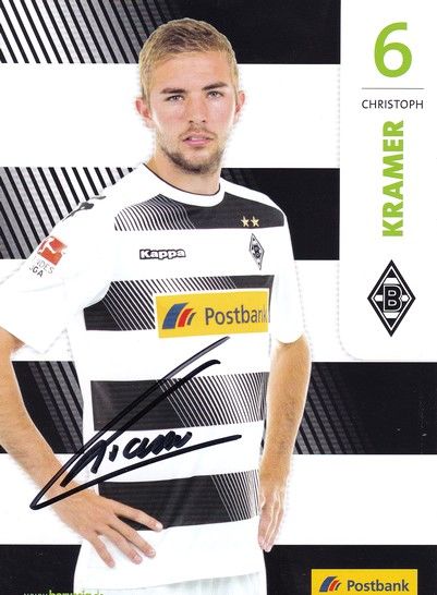 Autogramm Fussball | Borussia Mönchengladbach | 2016 | Christoph KRAMER