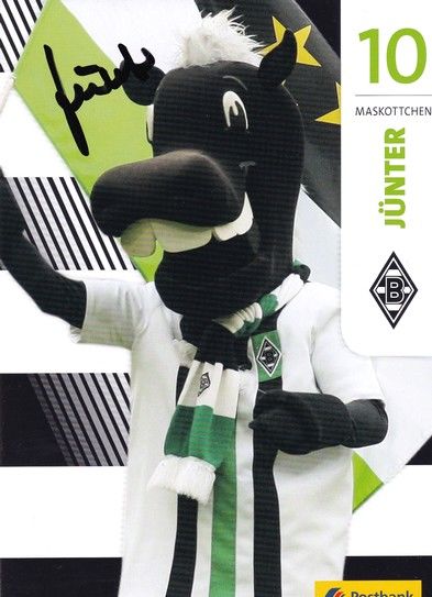 Autogramm Fussball | Borussia Mönchengladbach | 2016 | JÜNTER (Maskottchen)