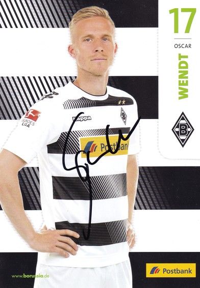Autogramm Fussball | Borussia Mönchengladbach | 2016 | Oscar WENDT